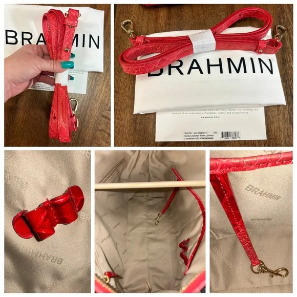 Brahmin NWOT Duxbury - Flame Calimero - Feminine, Sultry, Date Night - Picture 8 of 16